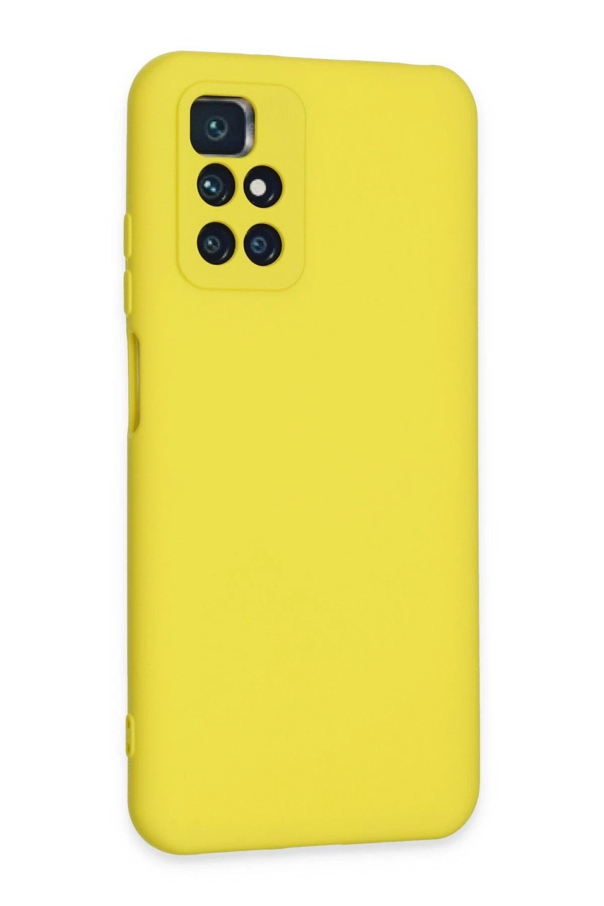 Mey İthalat® Redmi 10 2022 Kılıf Nano içi Kadife Silikon - Sarı