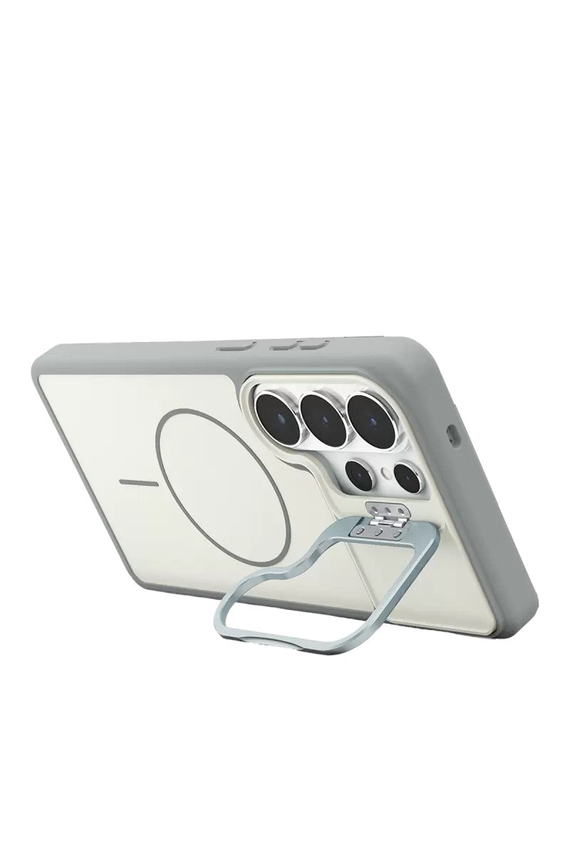 Mey İthalat® Samsung Galaxy S26 Ultra Pale Magsafe Standlı Kapak - Beyaz