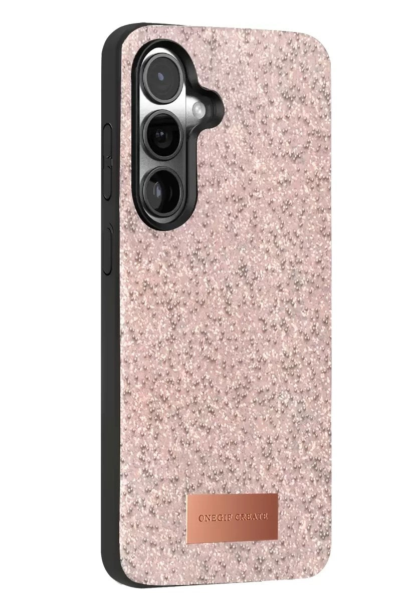 Mey İthalat® Samsung Galaxy S24 Plus Bright Simli Kapak - Pembe
