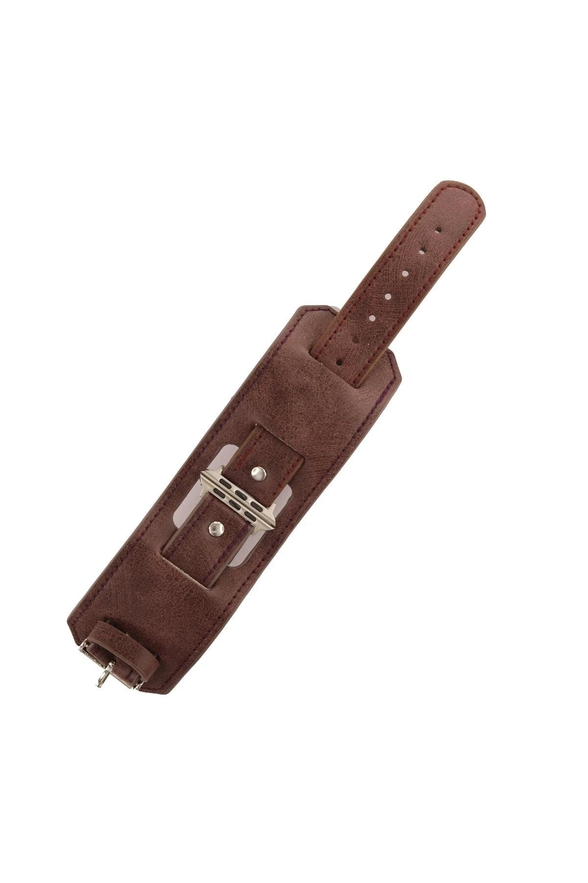 Mey İthalat® Watch 42mm NL17 Deri Kordon - Mürdüm