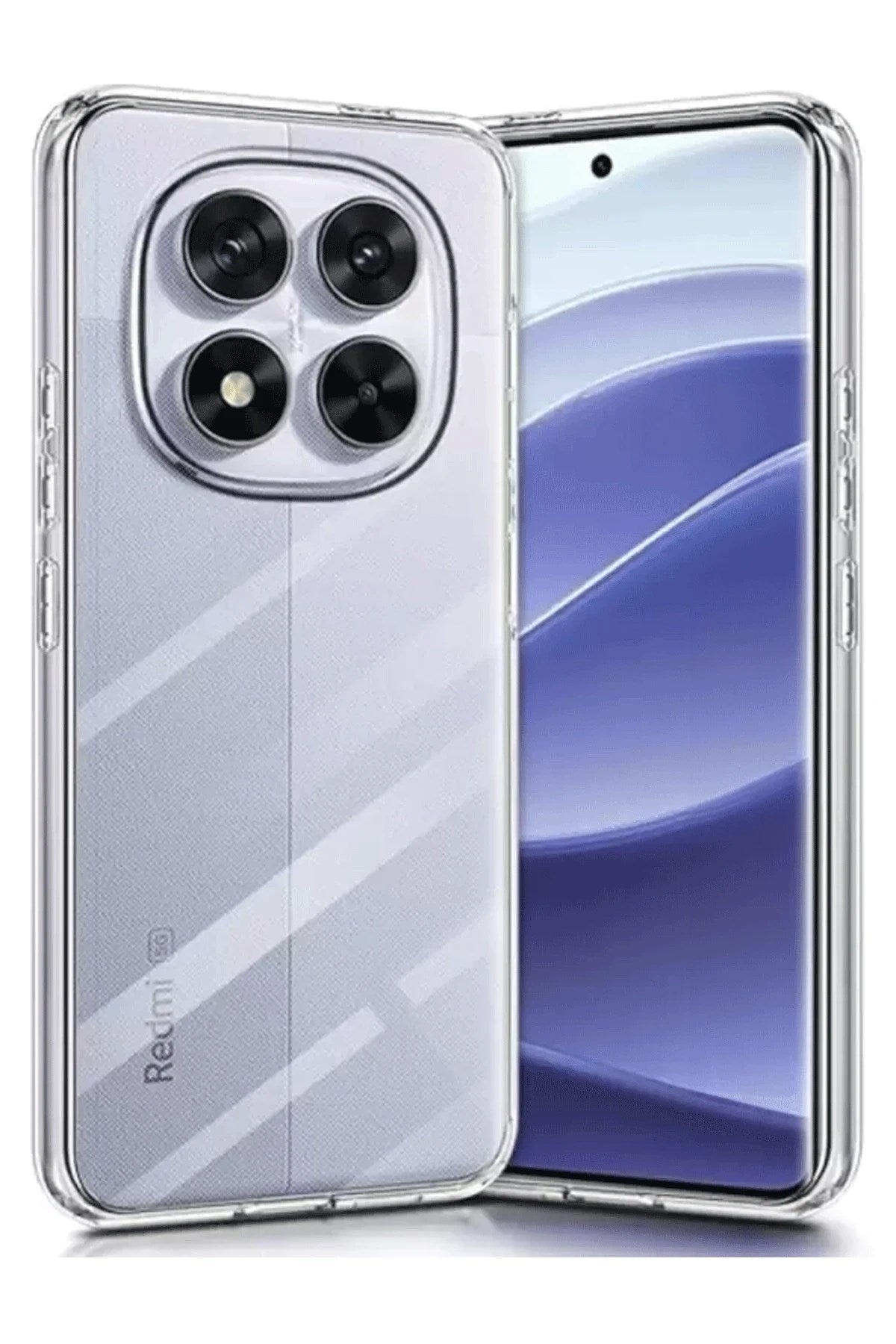 Mey İthalat® Redmi Note 14 Pro 5G Kılıf Lüx Şeffaf Silikon