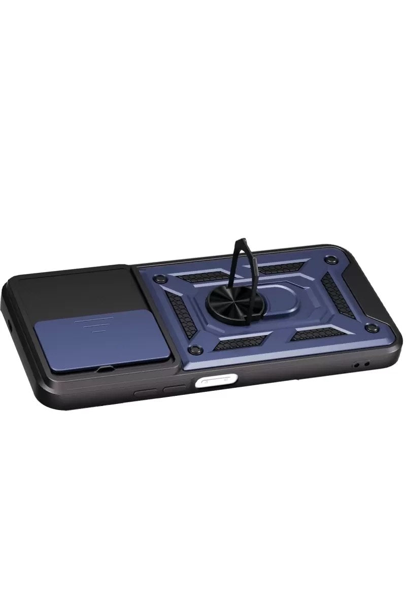 Mey İthalat® Redmi 15C 4G Pars Lens Yüzüklü Silikon - Lacivert
