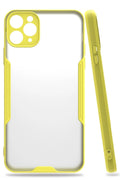 Mey İthalat® iPhone 11 Pro Max Kılıf Platin Silikon - Sarı