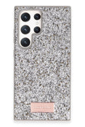 Mey İthalat® Samsung Galaxy S23 Ultra Bright Simli Kapak - Gümüş