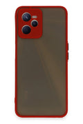 Mey İthalat® Realme C35 Kılıf Montreal Silikon Kapak - Kırmızı