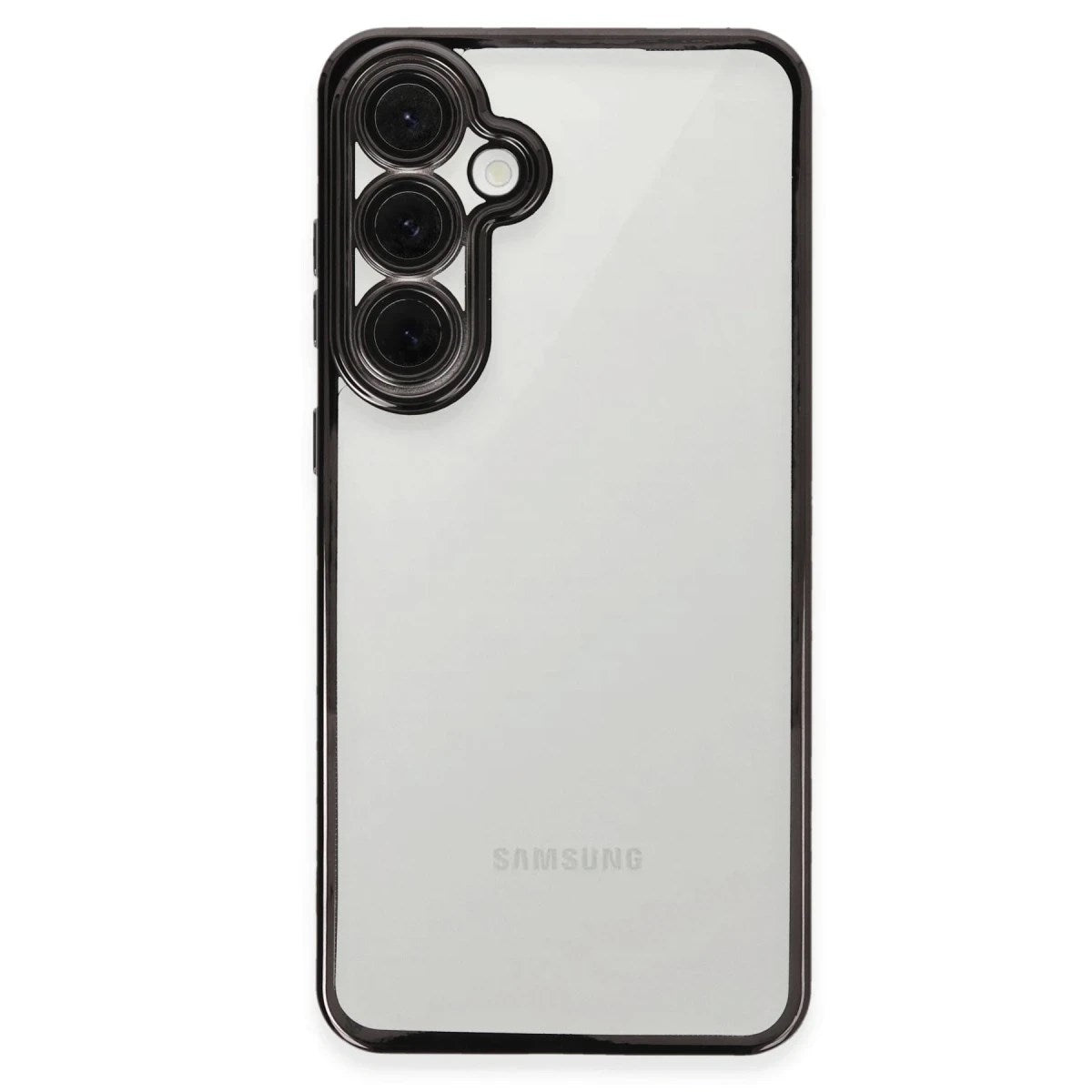 Mey İthalat® Samsung Galaxy S24 FE Kılıf Lensli Silikon - Siyah