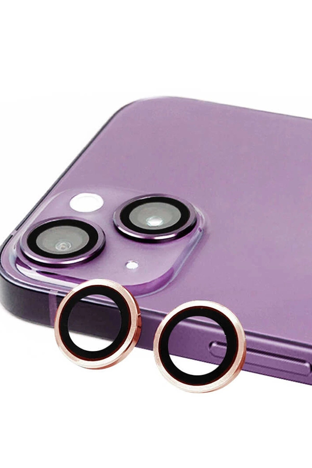 Mey İthalat® iPhone 15 Raze Metal Kamera Lens - Pembe