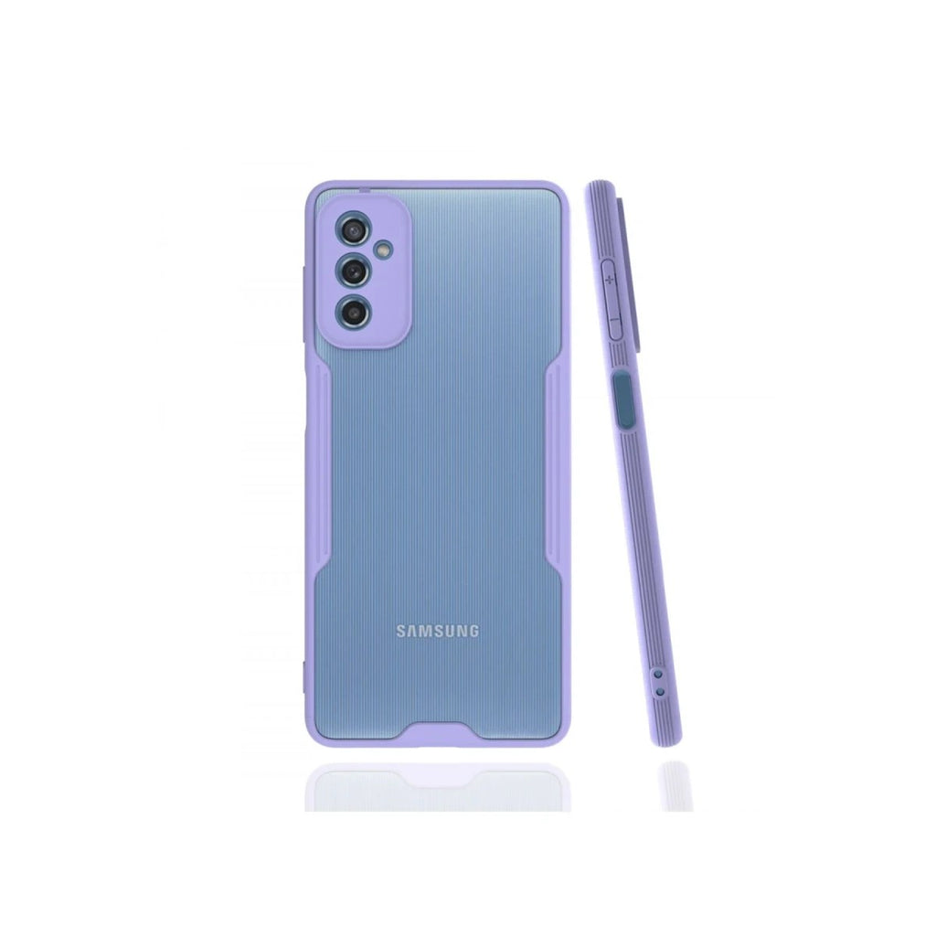 Mey İthalat® Samsung Galaxy M52 5G Kılıf Platin Silikon - Lila