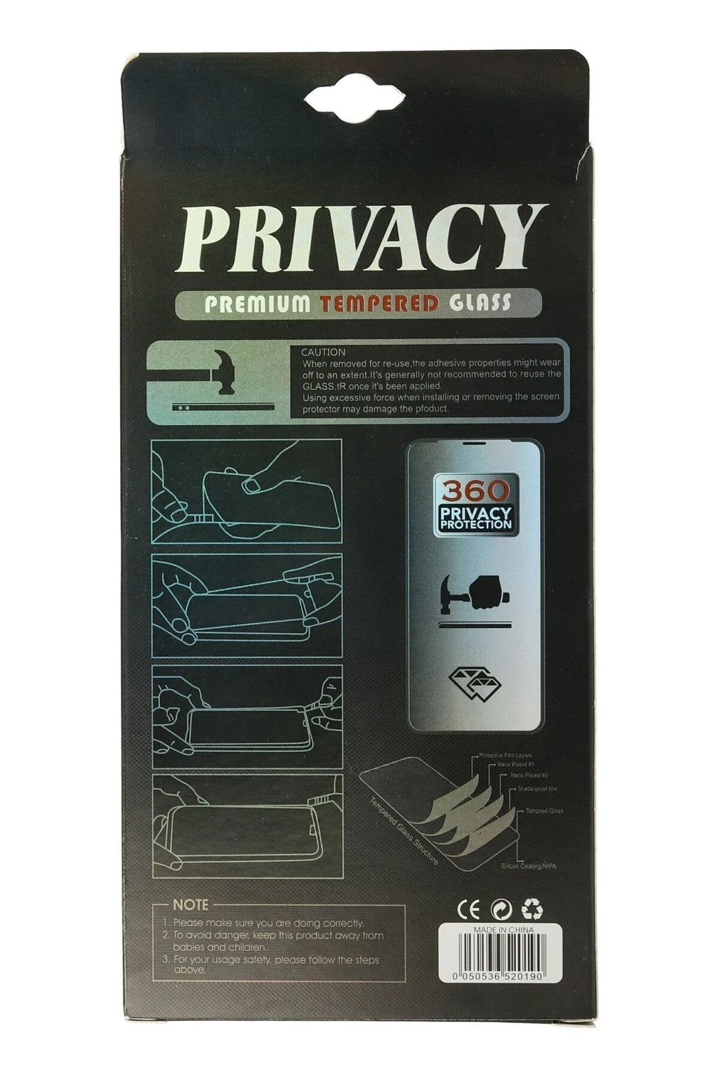 Mey İthalat® iPhone 11 34D Hayalet Izgaralı Cam