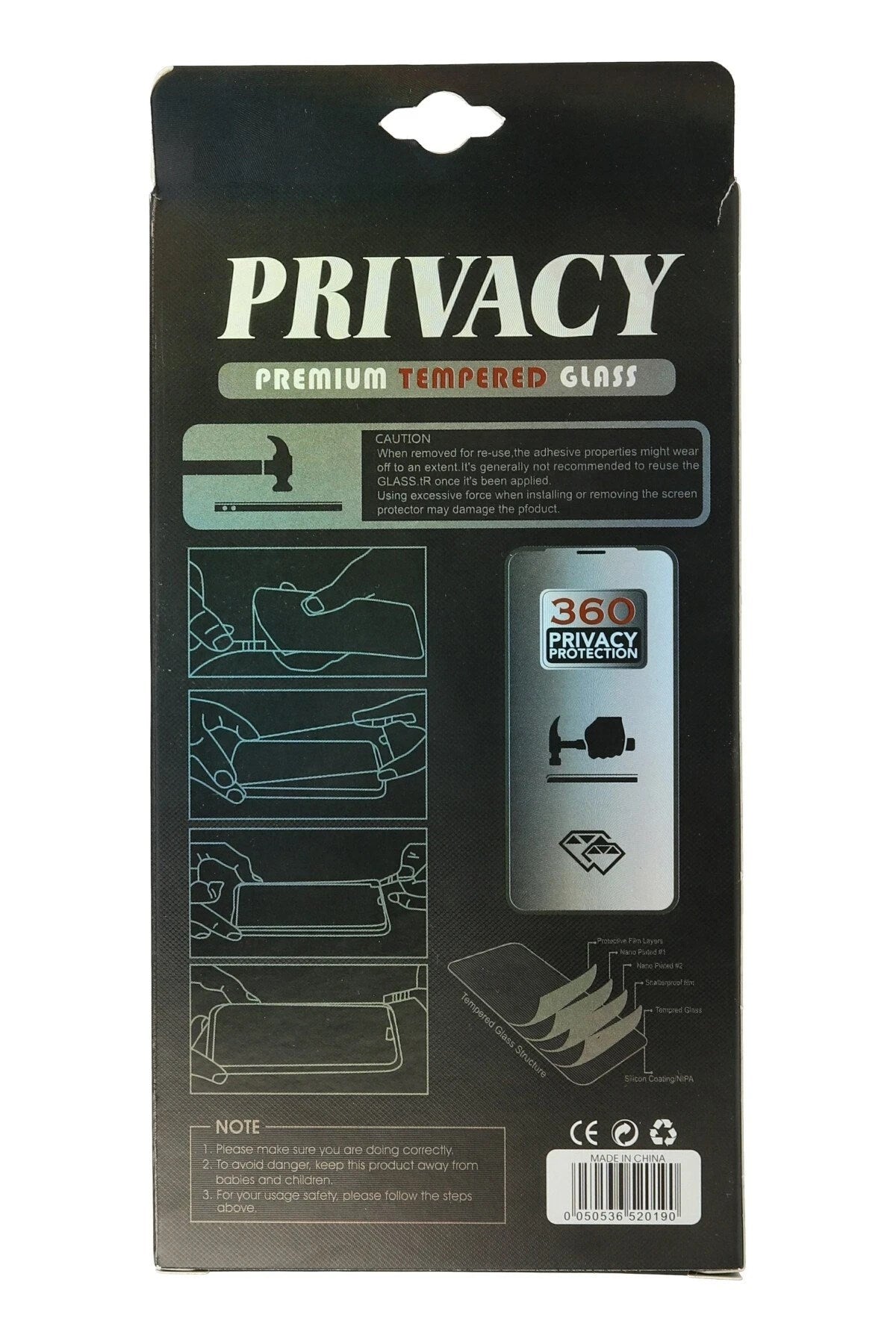 Mey İthalat® iPhone 11 34D Hayalet Izgaralı Cam