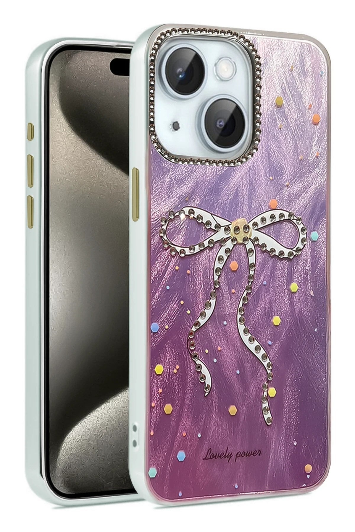 Mey İthalat® iPhone 14 Kılıf Blade Aynalı Desenli Kapak - Desen 1