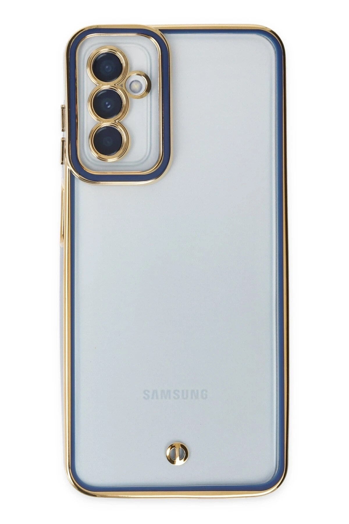 Mey İthalat® Samsung Galaxy M23 Kılıf Liva Lens Silikon - Mavi