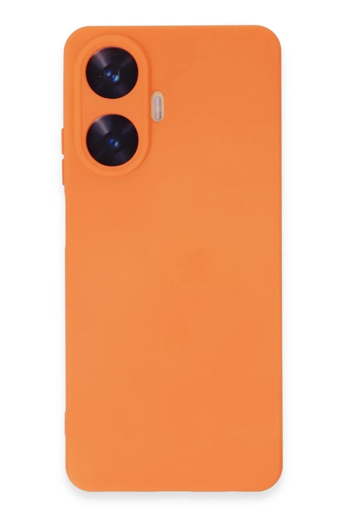 Mey İthalat® Realme C55 Kılıf Nano içi Kadife Silikon - Turuncu
