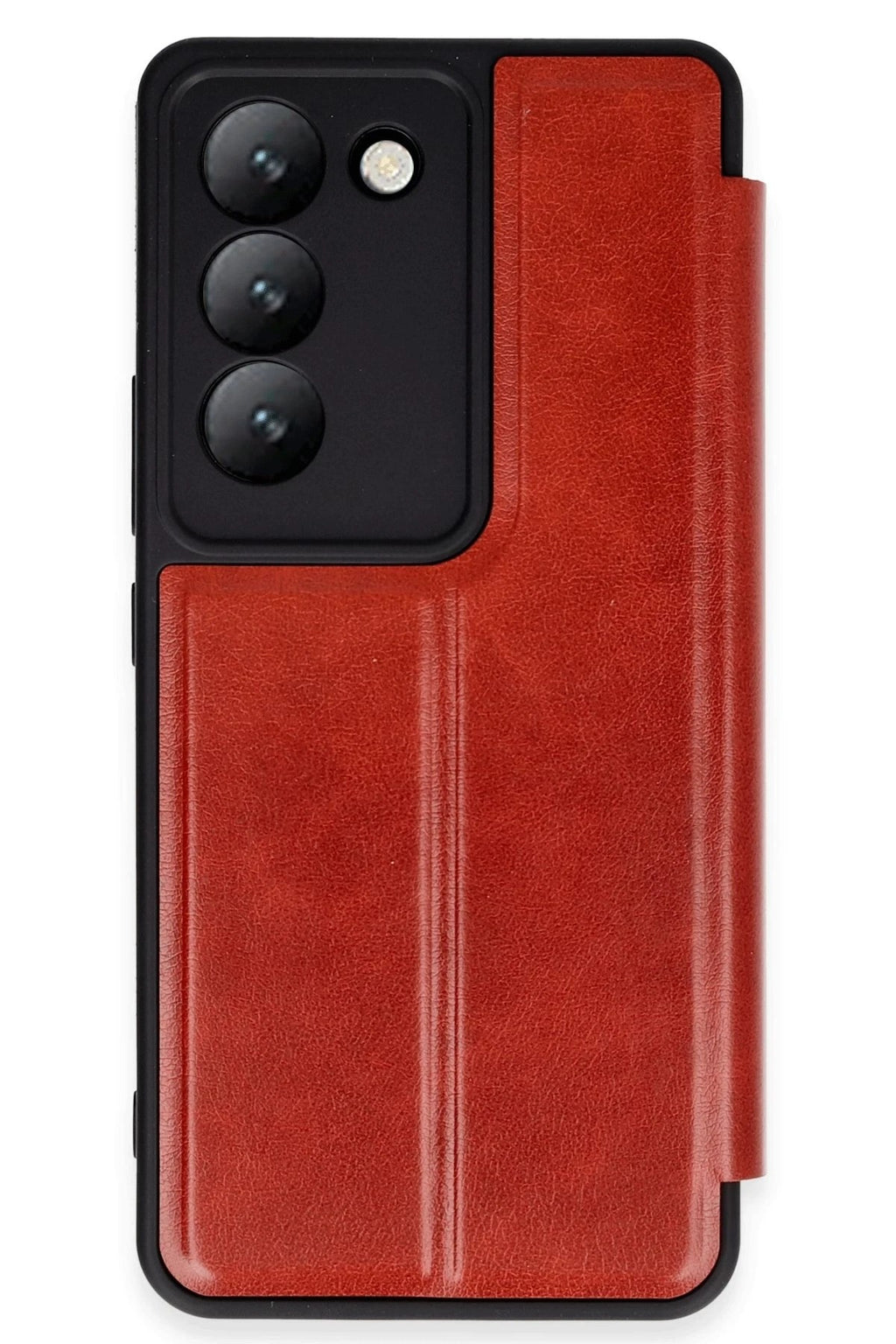 Mey İthalat® Vivo V30 Lite 4G Kılıf Flip Cover - Kırmızı