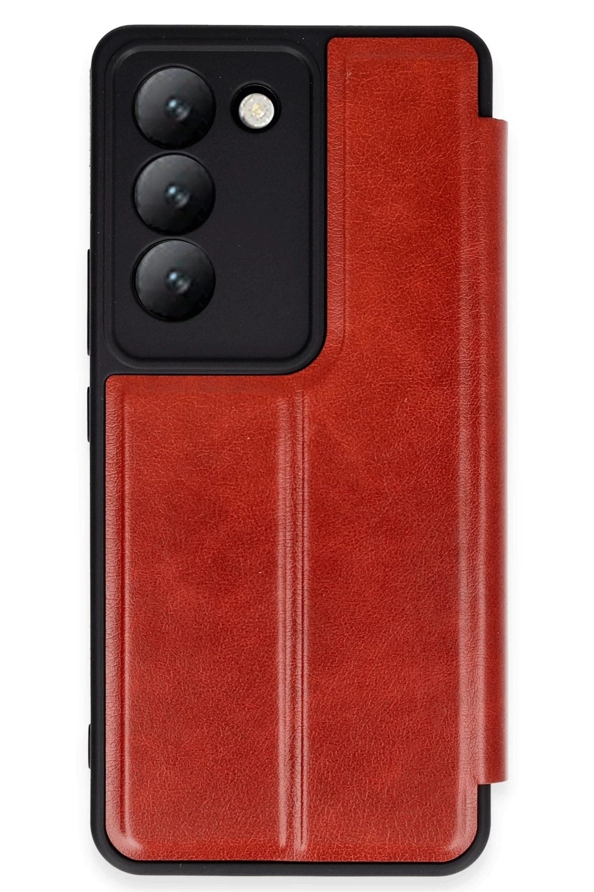 Mey İthalat® Vivo V30 Lite 4G Kılıf Flip Cover - Kırmızı