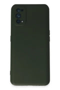 Mey İthalat® Realme 7 Pro Kılıf Nano içi Kadife Silikon - Koyu Yeşil