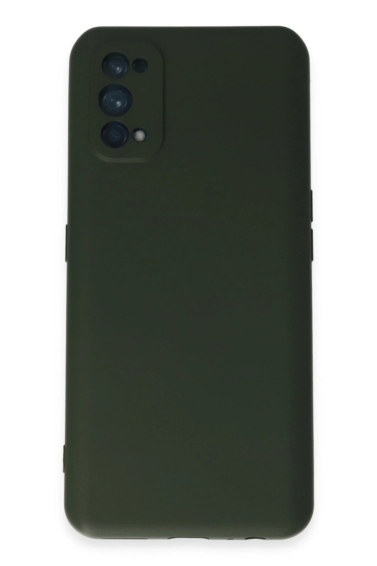 Mey İthalat® Realme 7 Pro Kılıf Nano içi Kadife Silikon - Koyu Yeşil