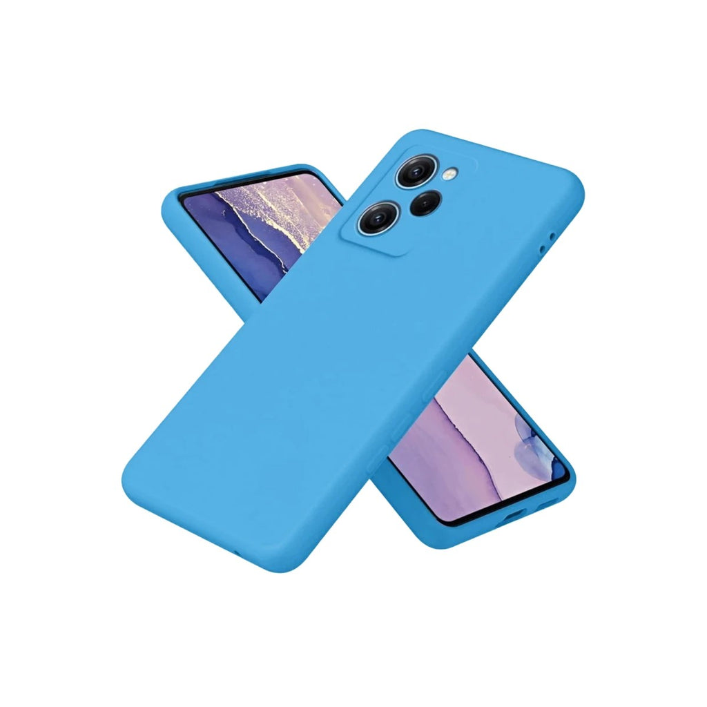 Mey İthalat® Poco X5 Pro 5G Nano içi Kadife Silikon - Mavi