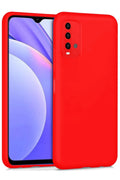 Mey İthalat® Redmi 9T Kılıf Nano içi Kadife Silikon - Kırmızı