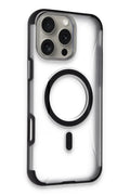 Mey İthalat® iPhone 16 Pro Max Hilton Magsafe Kapak - Siyah