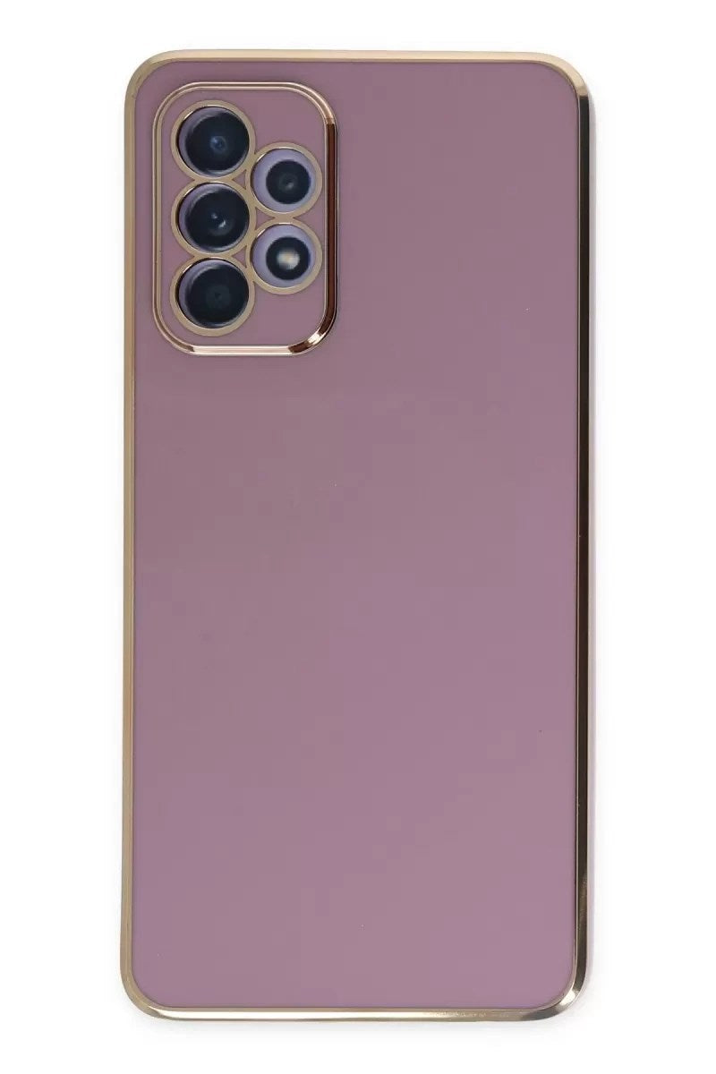Mey İthalat® Samsung Galaxy A52 Kılıf Volet Silikon - Mor