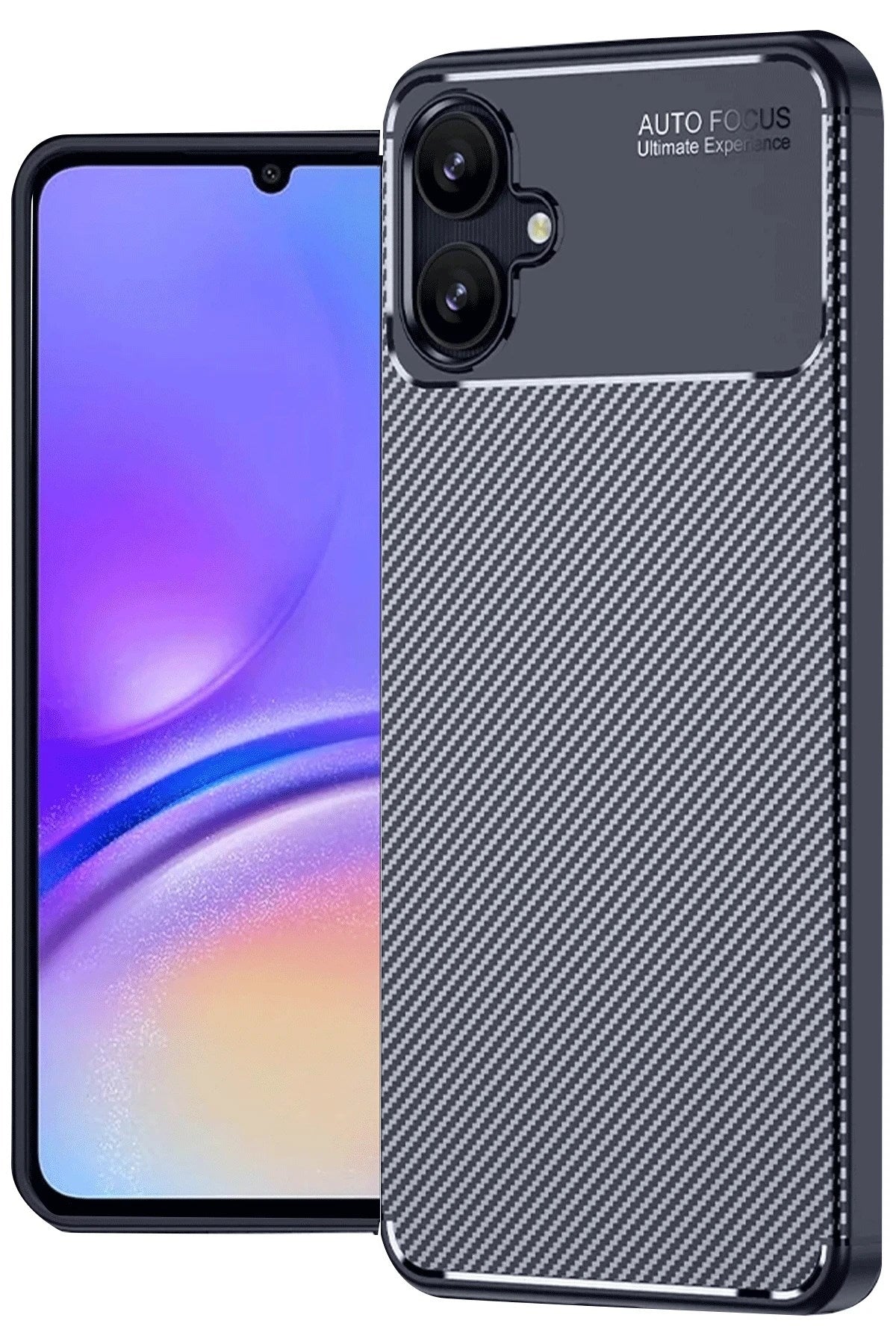 Mey İthalat® Samsung Galaxy A06 Kılıf Auto Focus Karbon Kapak - Lacivert