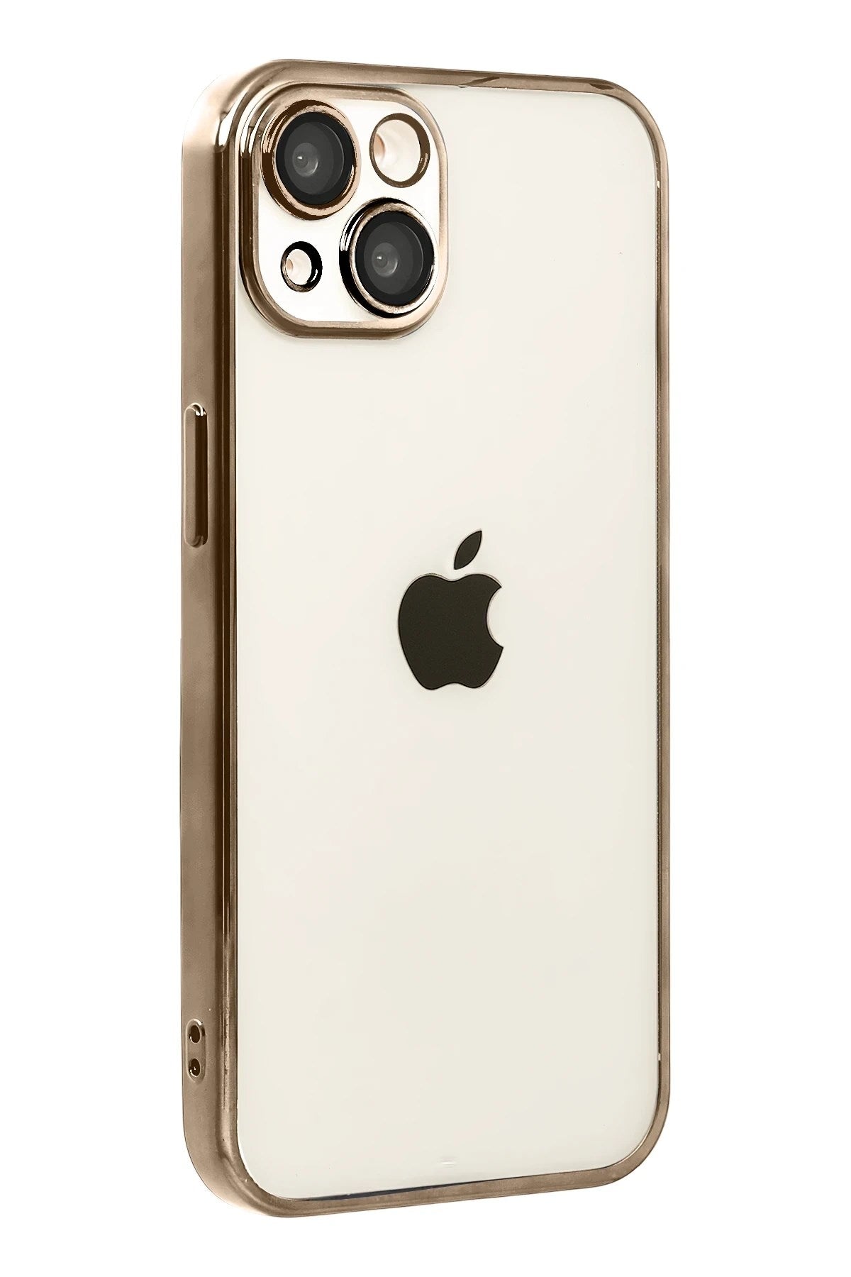Mey İthalat® iPhone 15 Lensli Silikon - Çöl Titanyum