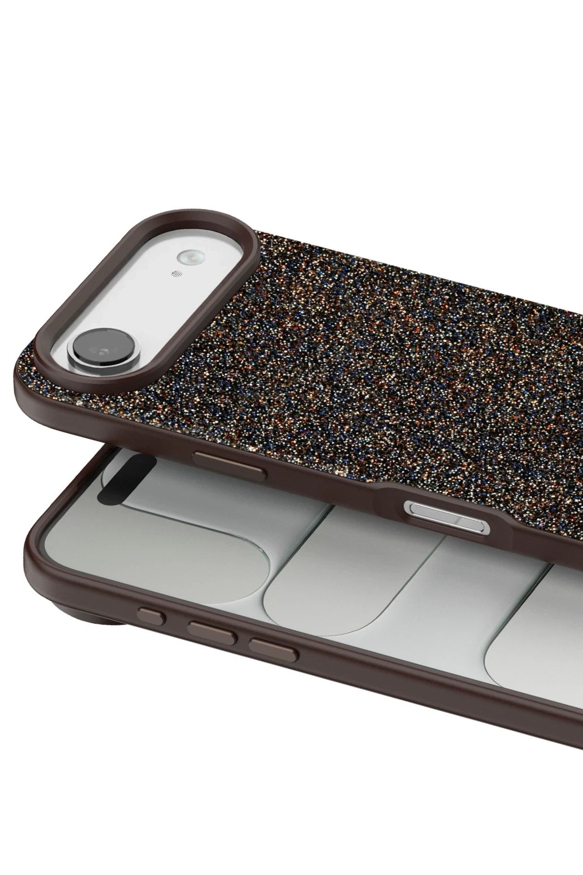 Mey İthalat® iPhone 17 Air Bright Simli Kapak - Gold