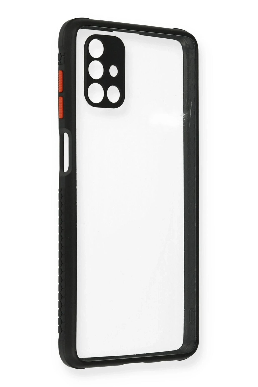 Mey İthalat® Samsung Galaxy M51 Kılıf Miami Şeffaf Silikon - Siyah