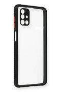 Mey İthalat® Samsung Galaxy M51 Kılıf Miami Şeffaf Silikon - Siyah