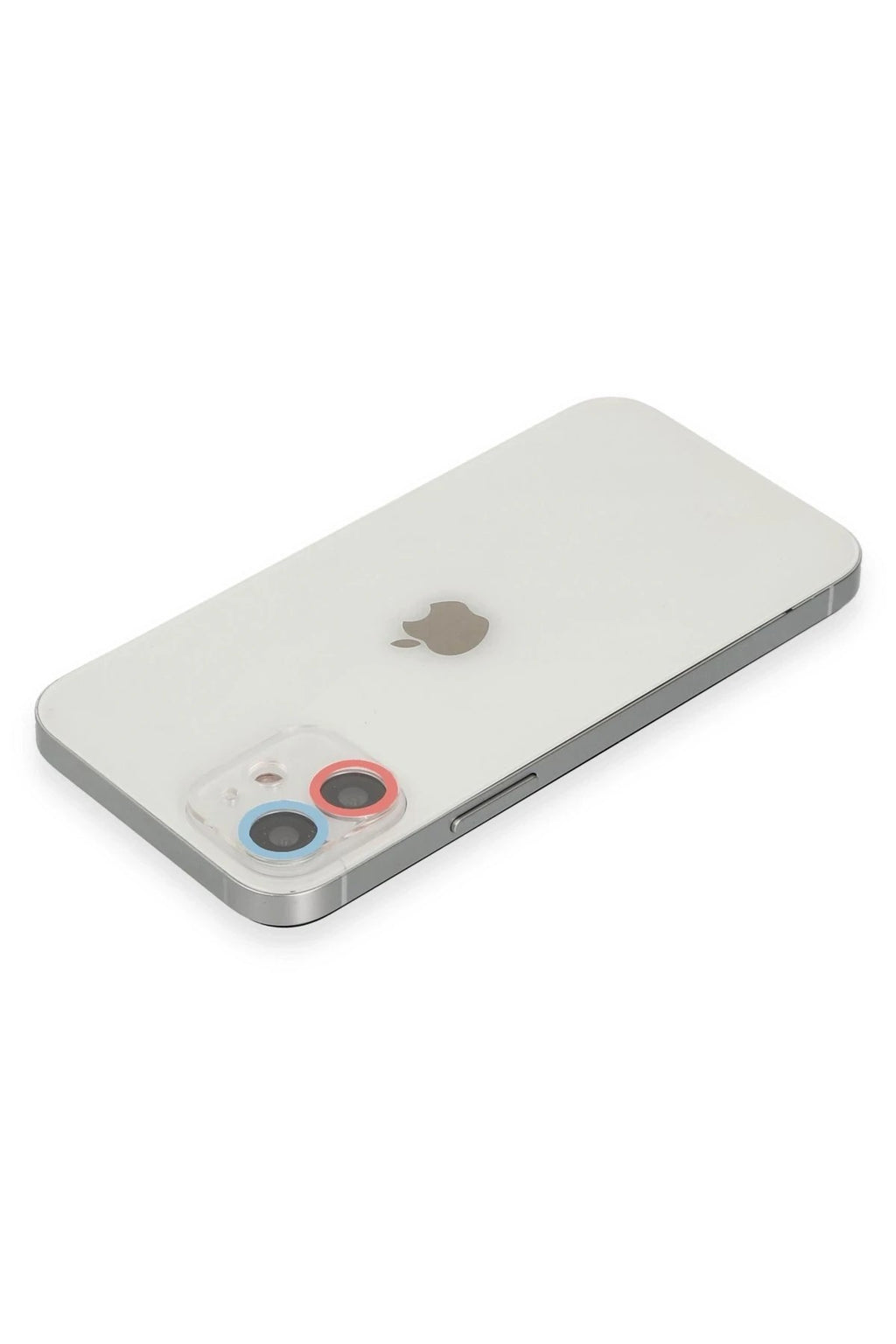 Mey İthalat® iPhone 12 Mini Renkli Kamera Lens Koruma Cam - Pembe-Mavi