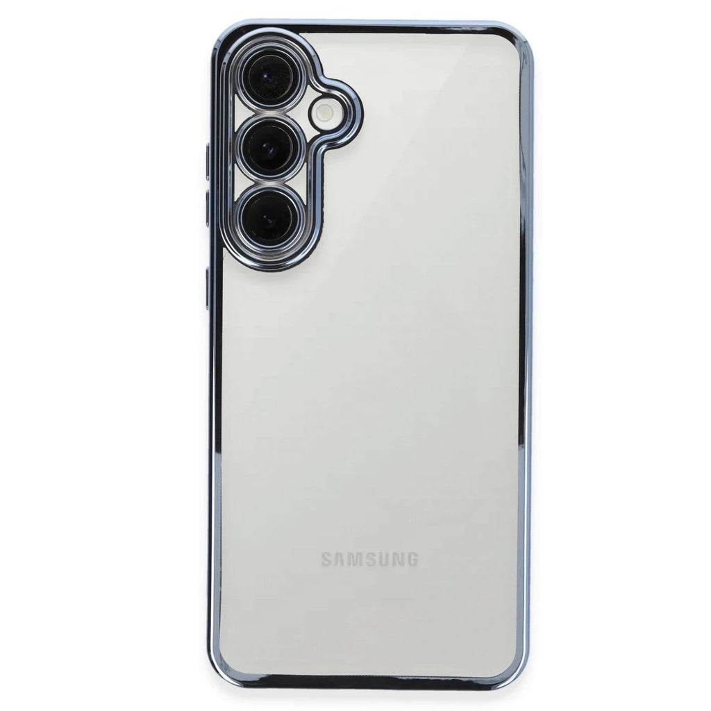 Mey İthalat® Samsung Galaxy S24 FE Kılıf Lensli Silikon - Lacivert