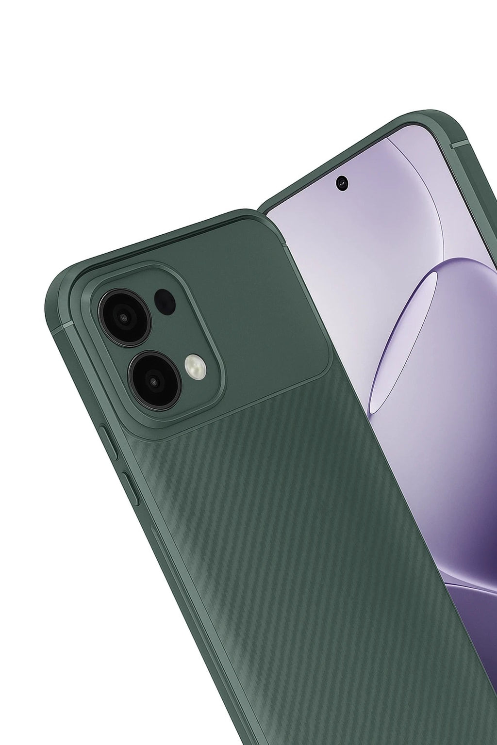 Mey İthalat® A6 Pro 4G Auto Focus Karbon Kapak - Koyu Yeşil