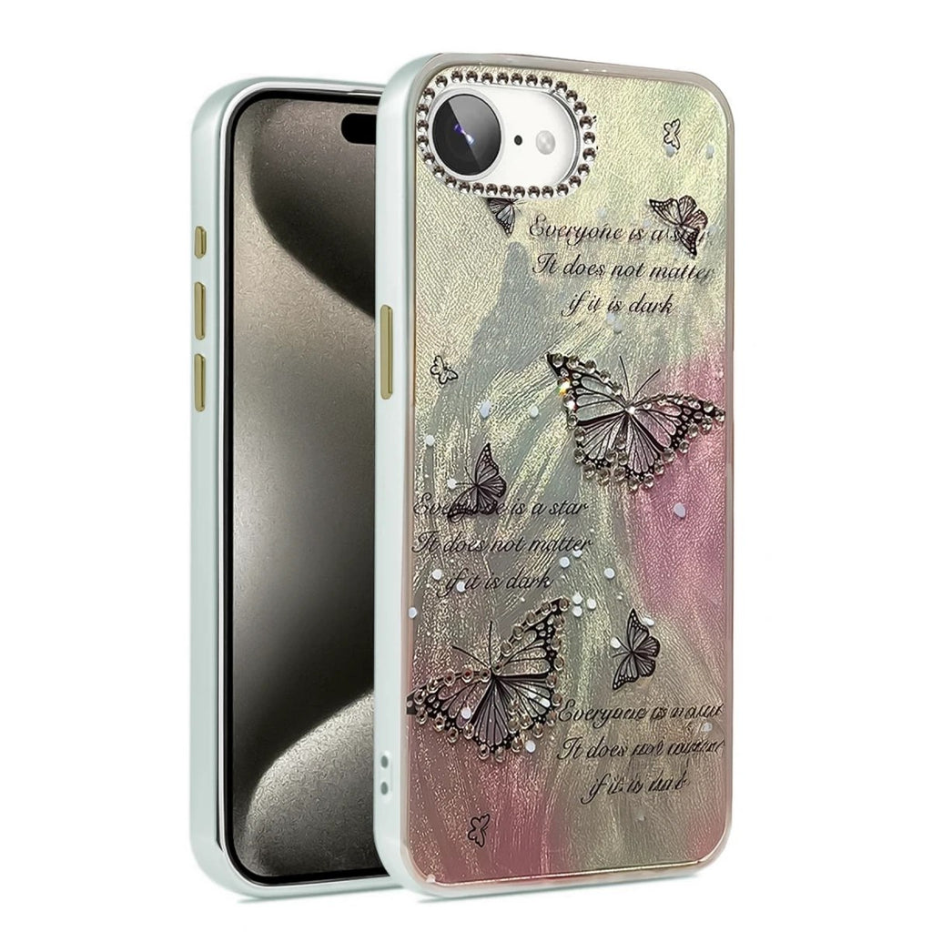 Mey İthalat® iPhone 16E Kılıf Blade Aynalı Desenli Kapak - Desen 6