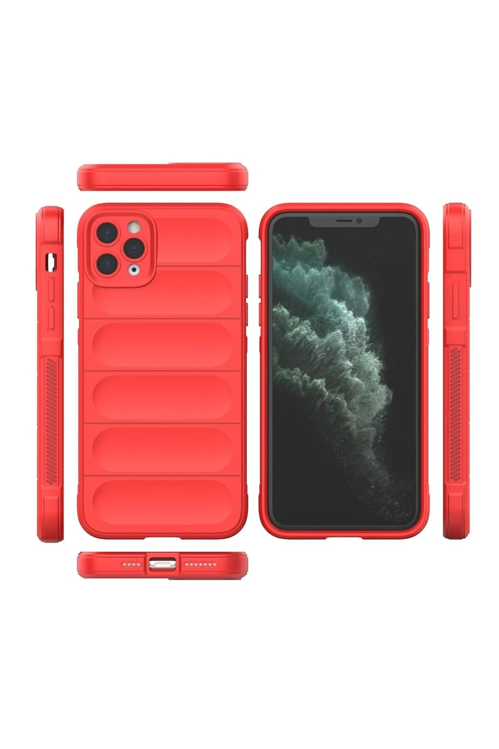 Mey İthalat® iPhone 11 Pro Max Kılıf Optimum Silikon - Kırmızı