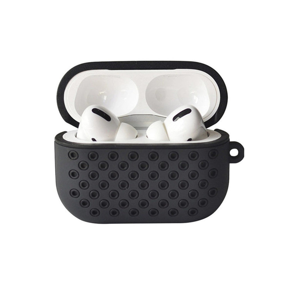 Mey İthalat® Airpods Pro 2 (2.nesil) Spor Delikli Kılıf - Siyah-Siyah
