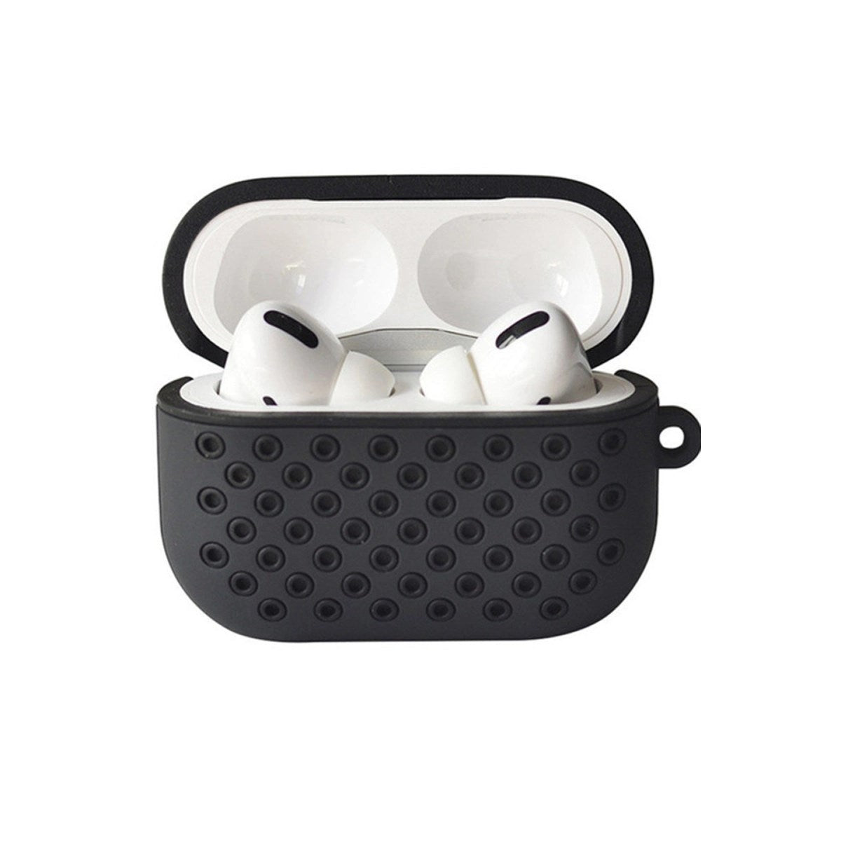 Mey İthalat® Airpods Pro 2 (2.nesil) Spor Delikli Kılıf - Siyah-Siyah