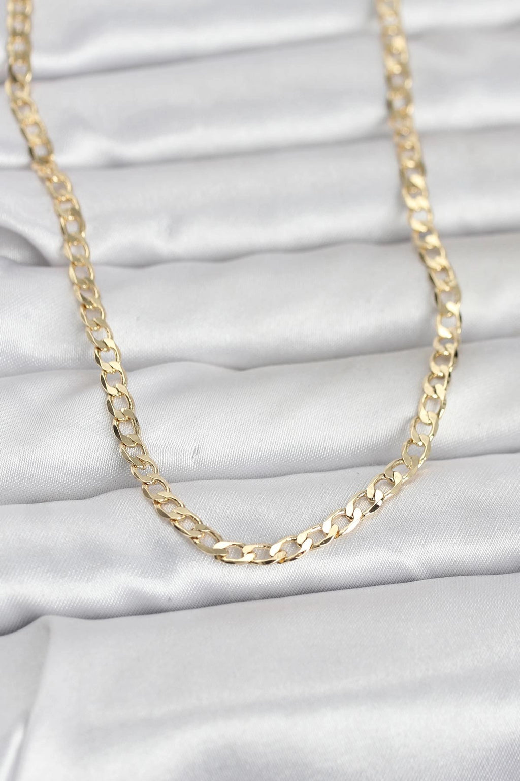 Mey İthalat® CM 14K Gold Renk Zincir Model 60 cm Kadın Kolye