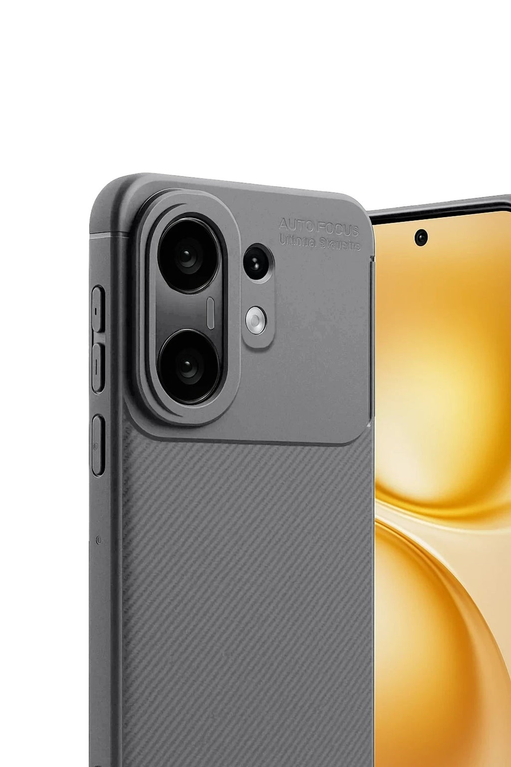 Mey İthalat® Vivo X200 FE Auto Focus Karbon Kapak -Gri