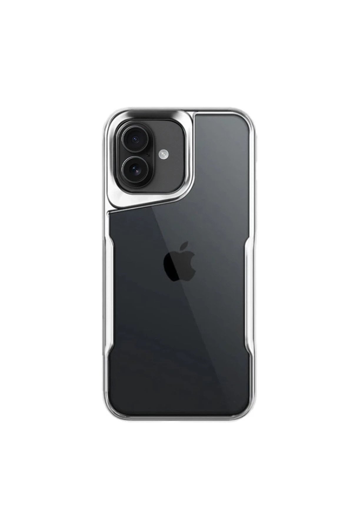 Mey İthalat® iPhone 16 Plus Kılıf Boyi Silikon Kapak - Gümüş
