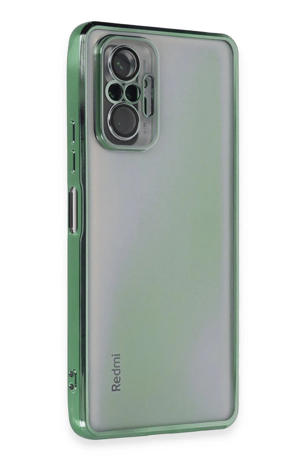 Mey İthalat® Redmi Note 10 Pro Kılıf Lensli Silikon - Yeşil