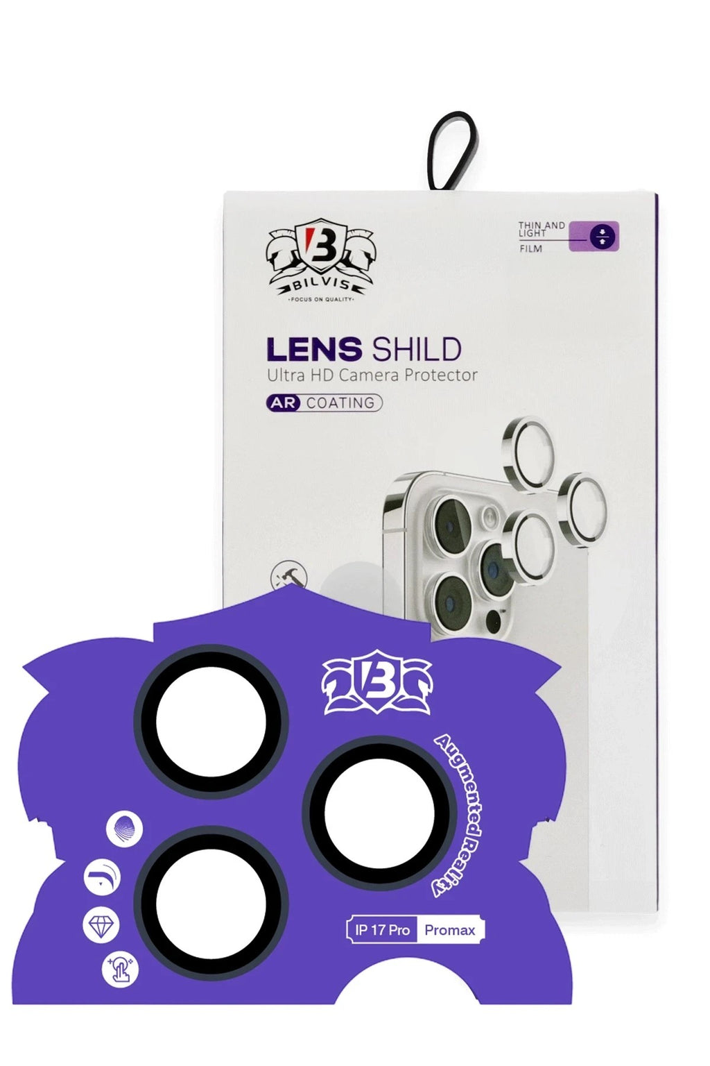 Mey İthalat® iPhone 17 Pro Max Bilvis Titan Kamera Lens - Lacivert