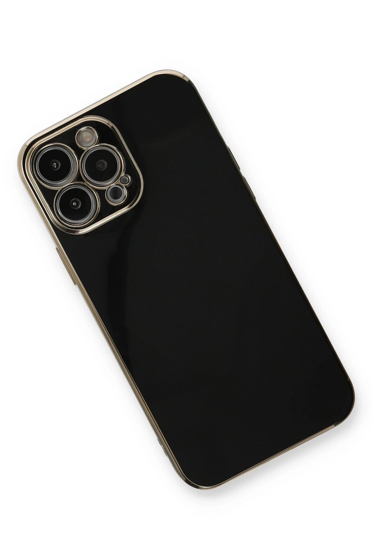 Mey İthalat® iPhone 13 Pro Max Kılıf Volet Silikon - Siyah