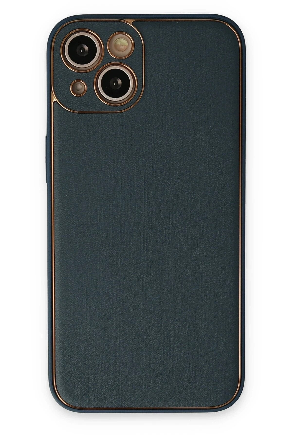 Mey İthalat® iPhone 14 Plus Kılıf Coco Deri Silikon Kapak - Yeşil