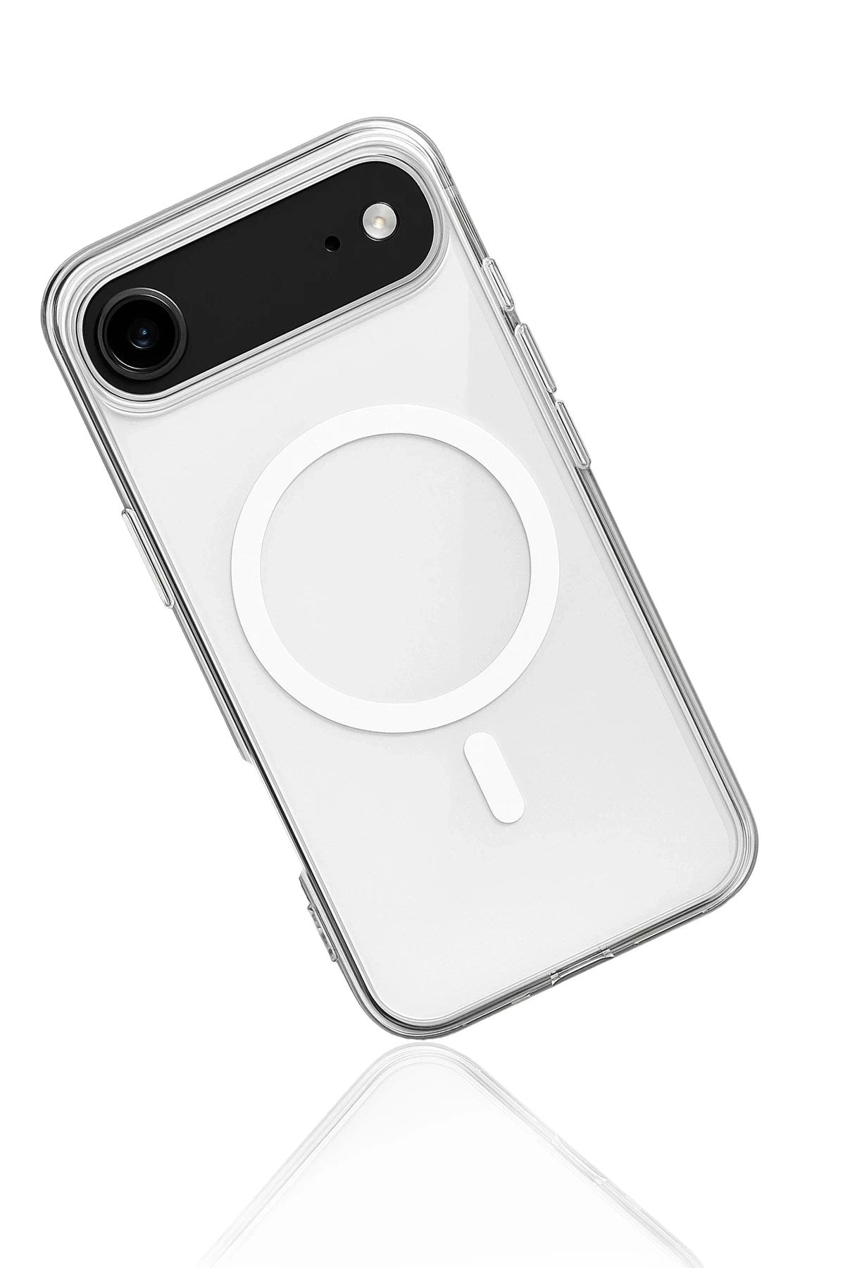 Mey İthalat® iPhone 17 Air Kılıf Magneticsafe Şeffaf Silikon - Şeffaf