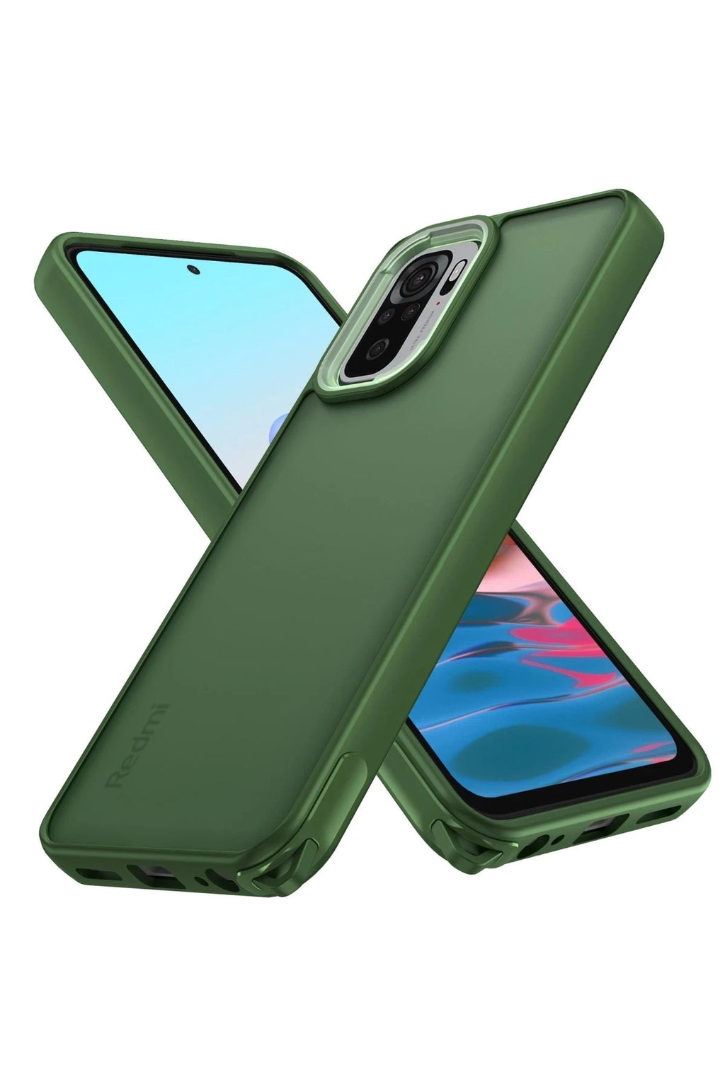 Mey İthalat® Redmi Note 10 Pro Kılıf Elegant Kapak - Yeşil