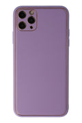 Mey İthalat® iPhone 11 Pro Max Kılıf Coco Deri Silikon Kapak - Lila
