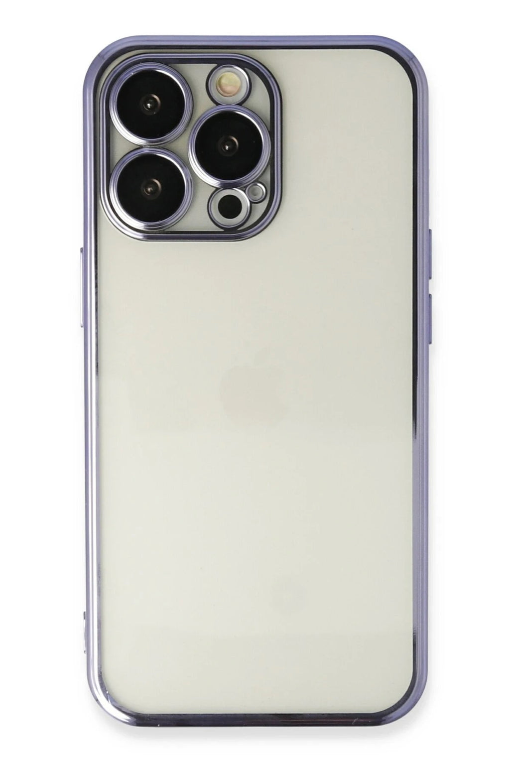 Mey İthalat® iPhone 13 Pro Max Kılıf Lensli Silikon - Mor