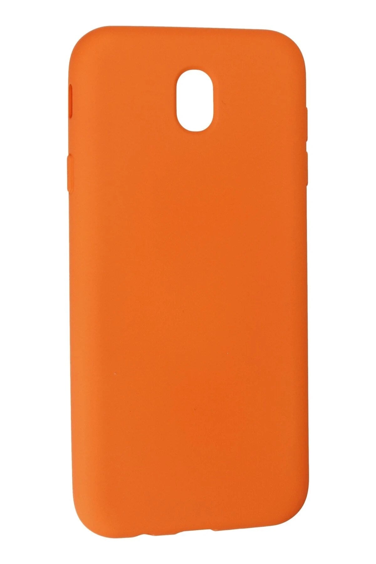 Mey İthalat® Samsung Galaxy J7 Pro / J730 Kılıf Nano içi Kadife Silikon - Turuncu