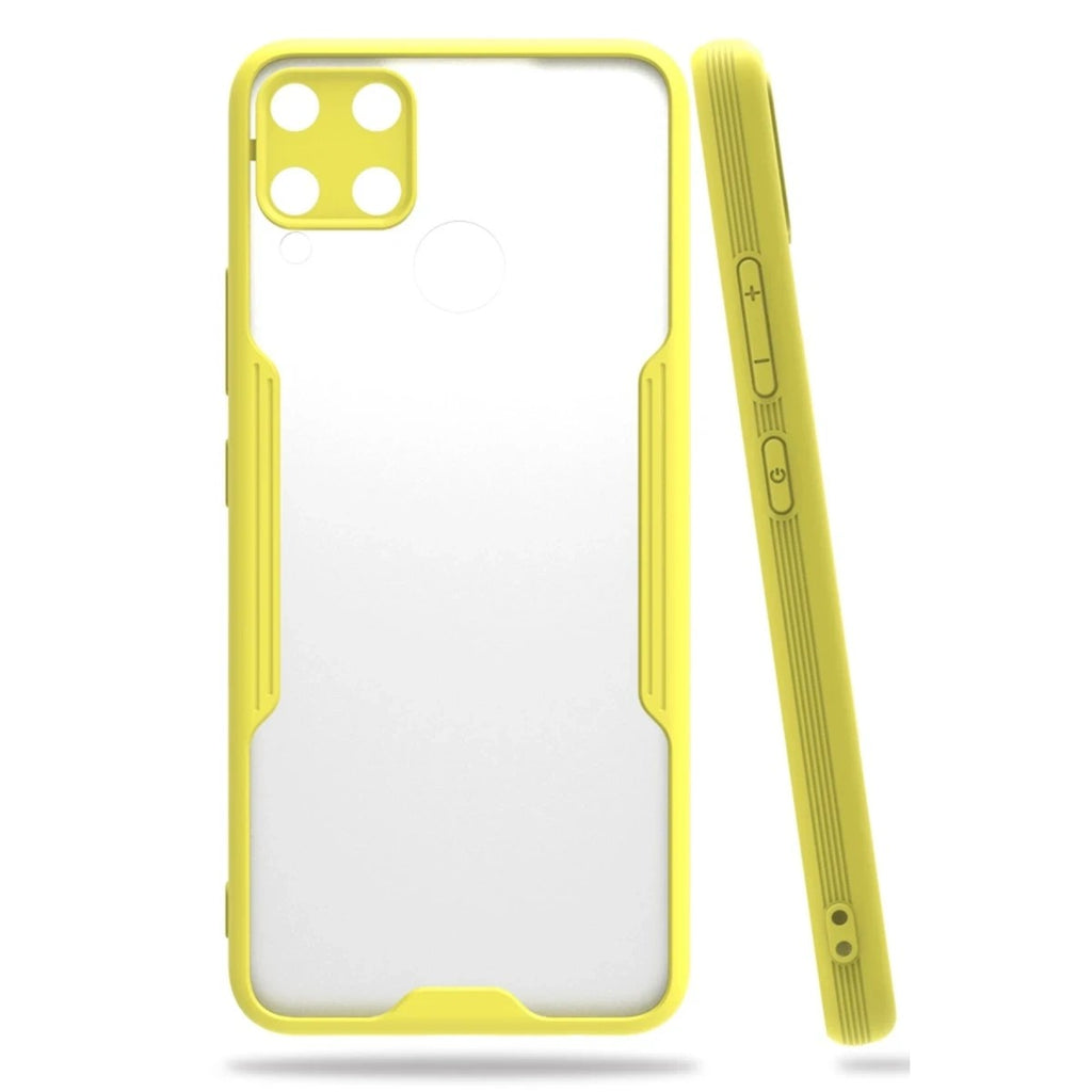 Mey İthalat® Realme C15 Kılıf Platin Silikon - Sarı